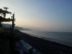 坊寮的美麗的晨曦